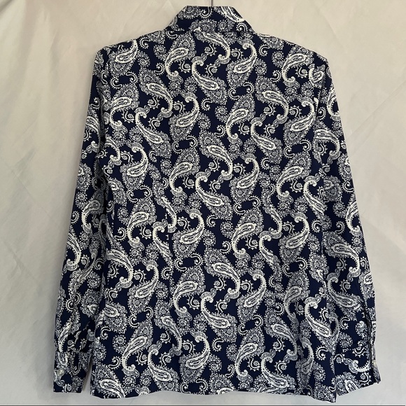 VTG ‘70s Pepper Tree Groovy Pointed Collar Paisley Blouse - Picture 2 of 14